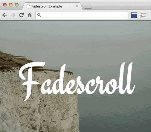 jQuery fadescroll